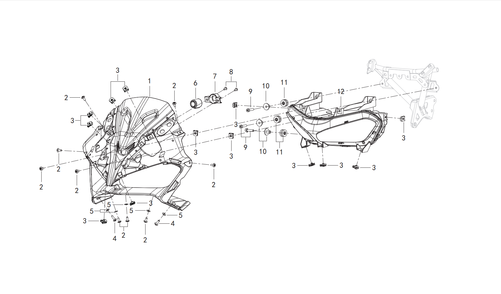 导流罩Ⅱ BRACKET ASSY.