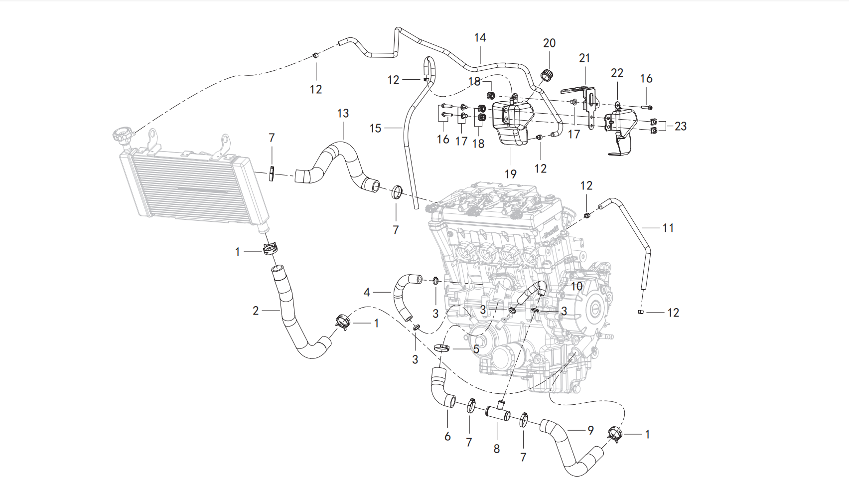 冷却系统II COOLING SYSTEM ASSY.