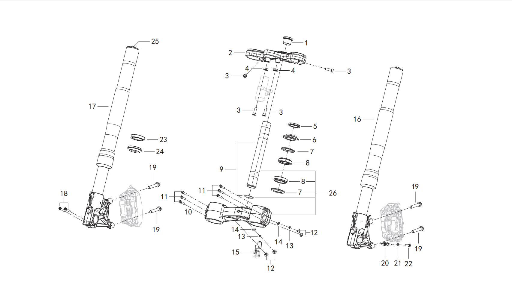 前叉总成 FORK ASSY.