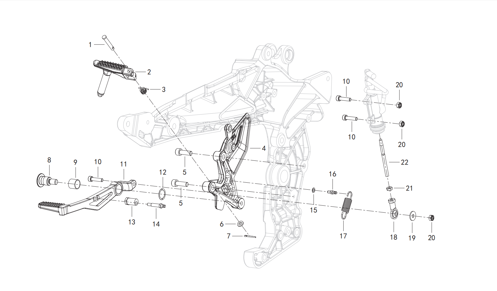 踏蹬总成Ⅱ PEDALING ASSY.
