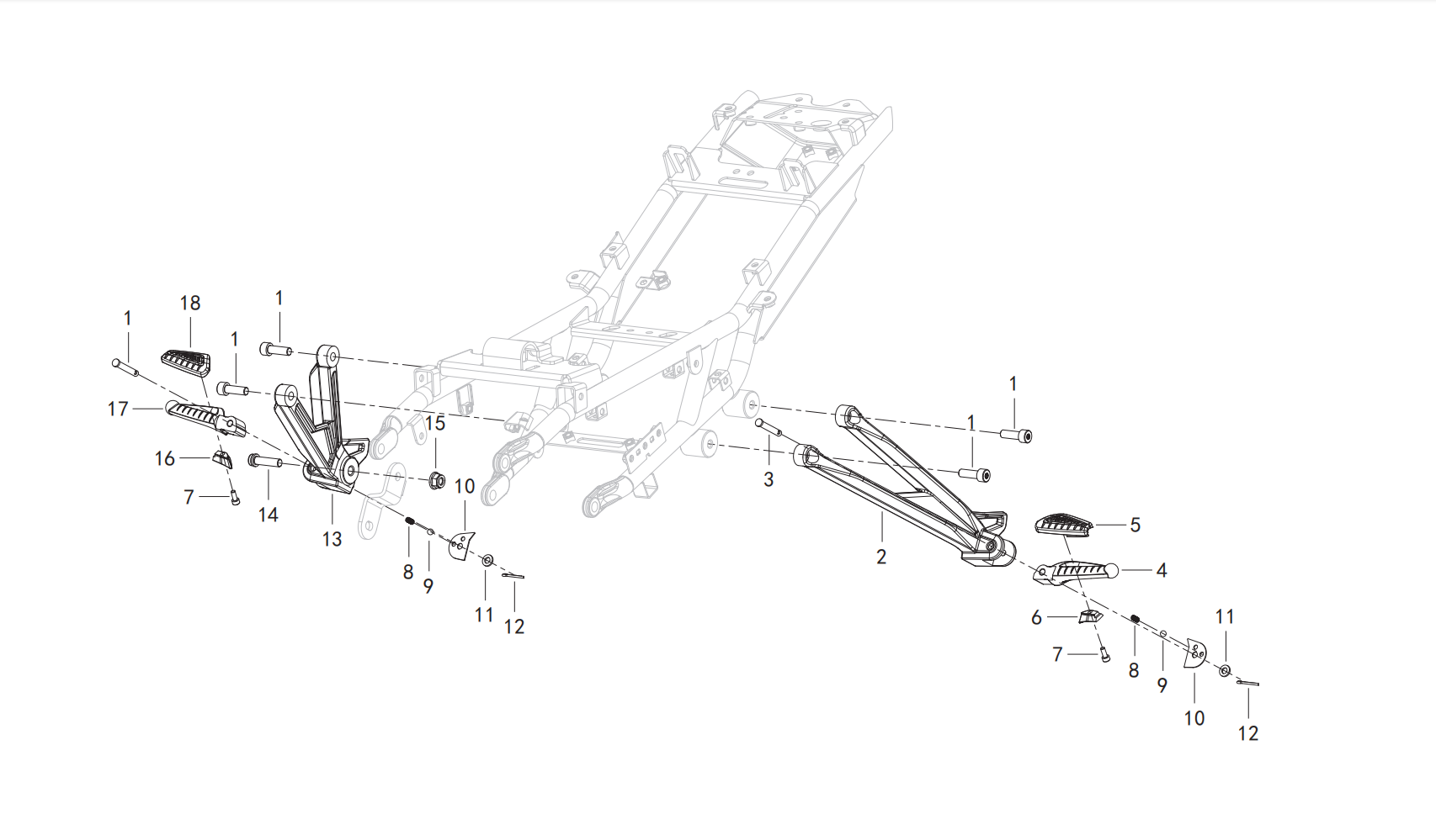 踏蹬总成Ⅲ PEDALING ASSY.
