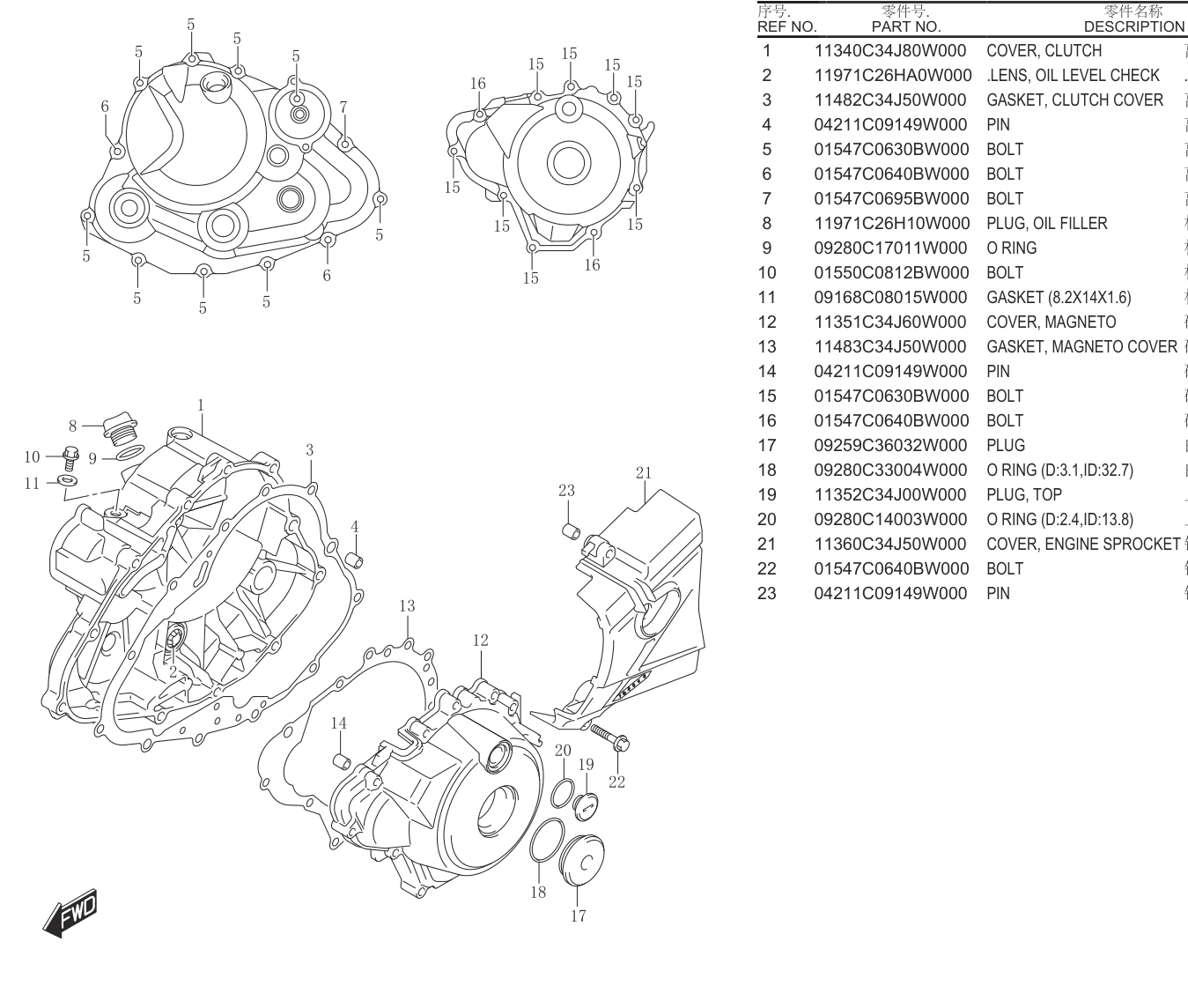 CRANKCASE COVER................13