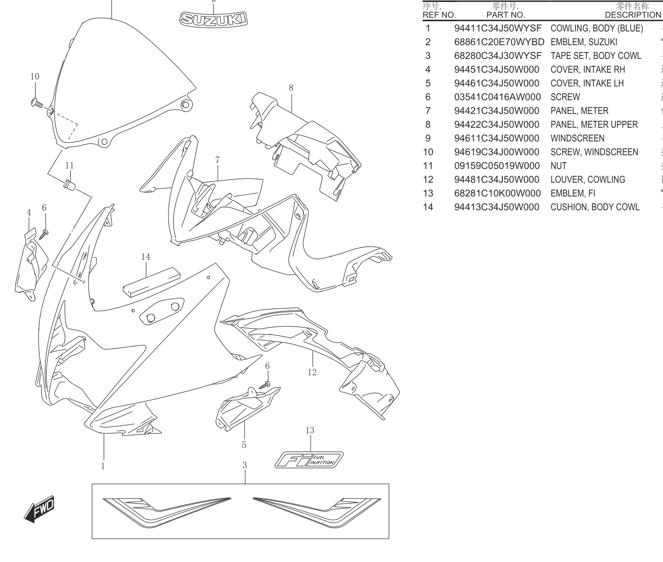 COWLING BODY.................. 56