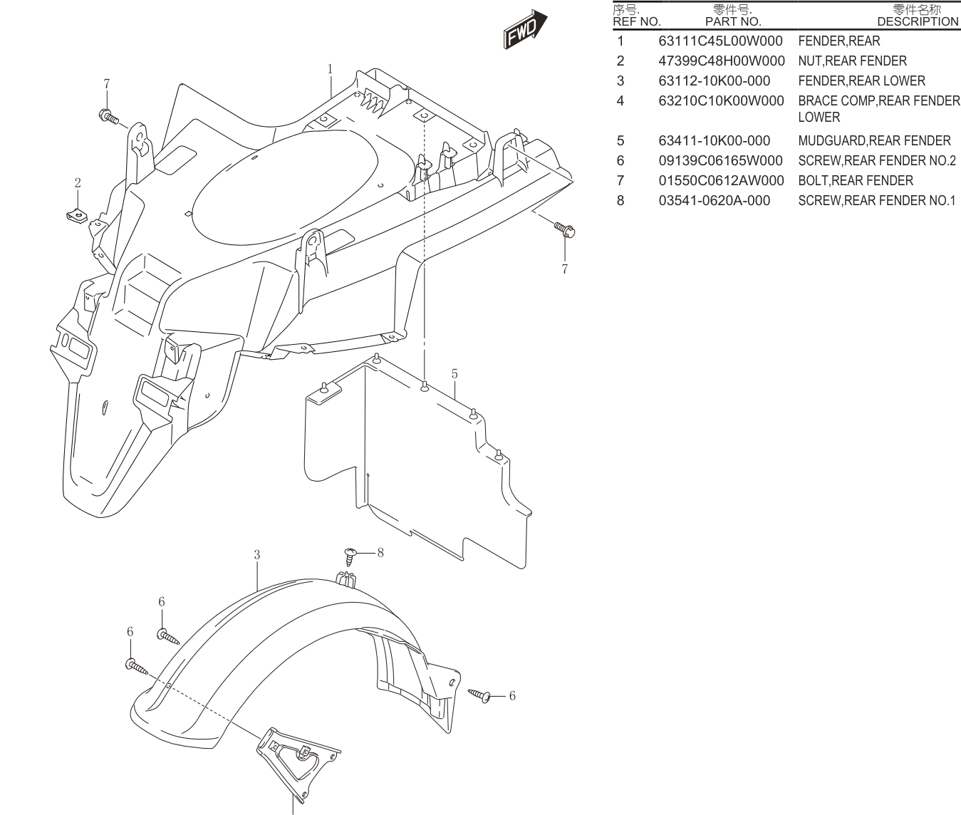 REAR FENDER